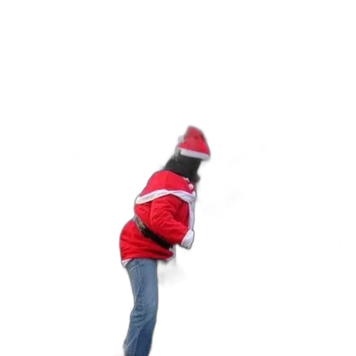 jacket, hat, staff, umbrella, 3d render, concept art, snow, group transparent PNG cut-out