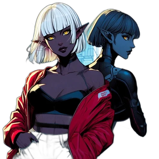 jacket, concept art, comic book art, cyberpunk, anime, neon lights, outer space, blue transparent PNG cut-out