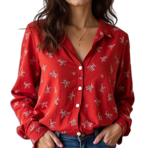 jacket, dress, jewelry, red transparent PNG cut-out