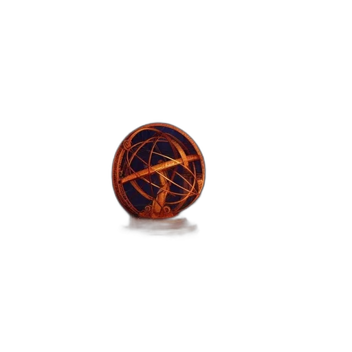 jewelry, 3d render, historic, gothic, setting, ornate, celestial, sphere transparent PNG cut-out