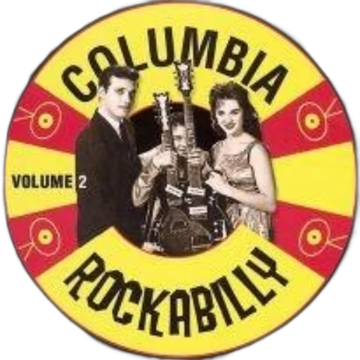 image, cover, columbia, rockabilly, volume, featuring, vintage-style, design transparent PNG cut-out