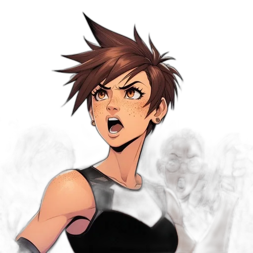 face, weapon, staff, anime, concept art, cartoon, pixel art, monochrome transparent PNG cut-out