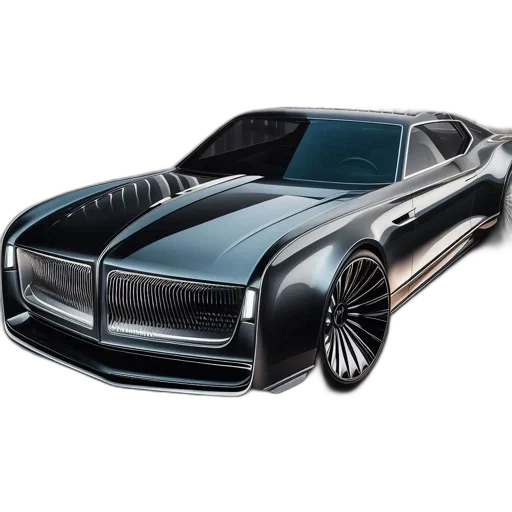 car, concept art, 3d render, photorealistic, modern, elongated, design, unique transparent PNG cut-out