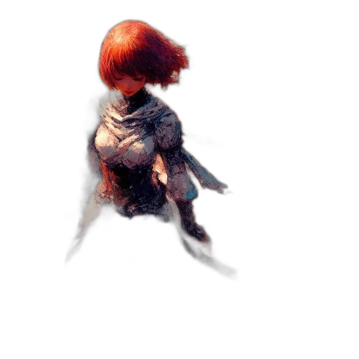 creature, hair, animal, robot, concept art, watercolor, 3d render, pixel art transparent PNG cut-out