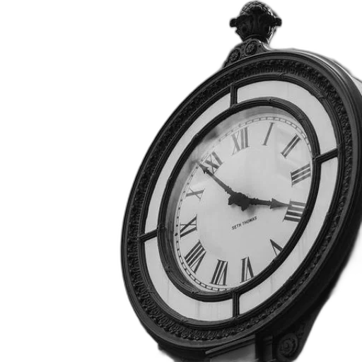 jewelry, 3d render, photorealistic, black, white, photo, ornate, clock transparent PNG cut-out