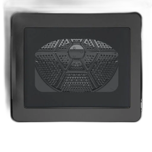robot, 3d render, monochrome, black, front-loading, washing, machine, transparent transparent PNG cut-out