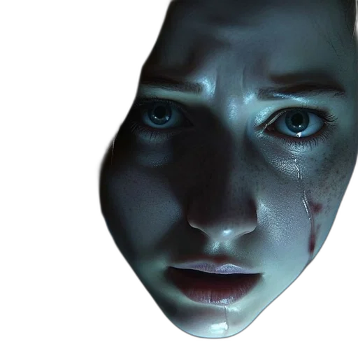 face, mask, robot, creature, photorealistic, 3d render, concept art, cyberpunk transparent PNG cut-out