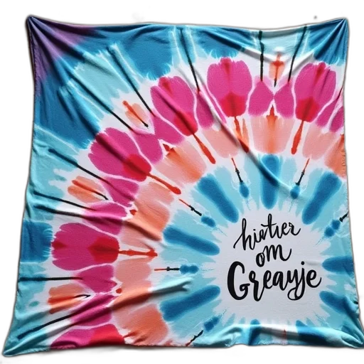 tie, dye, blanket, hand transparent PNG cut-out