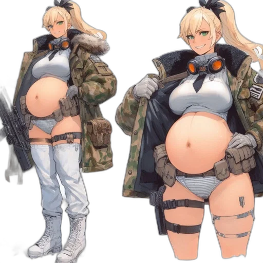 jacket, weapon, concept art, pixel art, cyberpunk, anime, monochrome, two transparent PNG cut-out