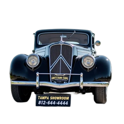 car, black, vintage, parked, gravel, surface, clear, sky transparent PNG cut-out