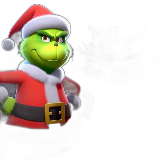 3d render, concept art, photorealistic, two, contrasting, characters, depicted, festive transparent PNG cut-out