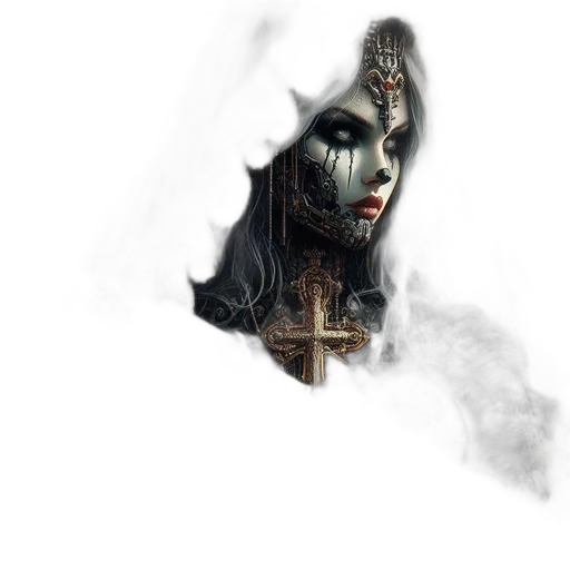 mask, face, crown, jewelry, fantasy art, concept art, photorealistic, 3d render transparent PNG cut-out