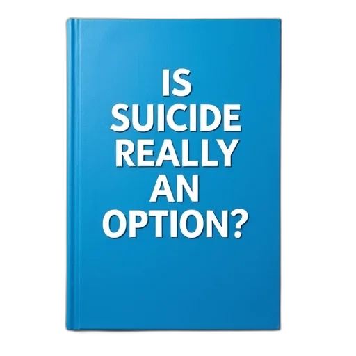 blue, book, cover, white, text, reads, suicide, really transparent PNG cut-out