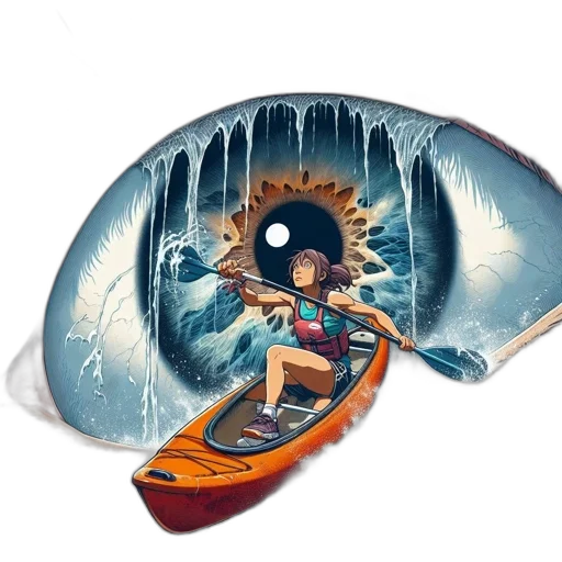 umbrella, mask, hat, jacket, concept art, fantasy art, watercolor, photorealistic transparent PNG cut-out