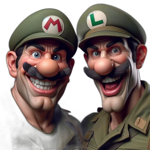 mask, hat, face, 3d render, concept art, photorealistic, cartoon, two transparent PNG cut-out