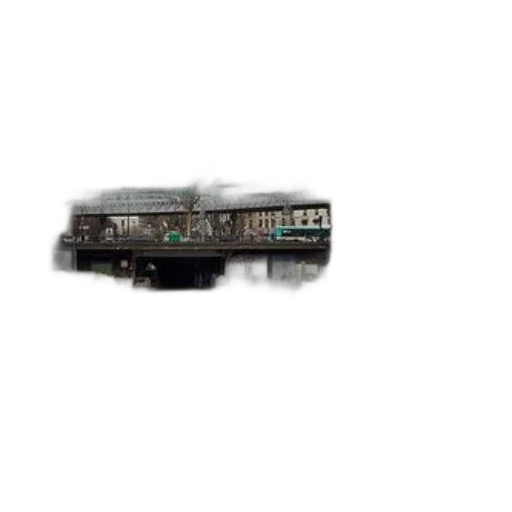 staff, crown, canal, paris, green, train, passing, over transparent PNG cut-out