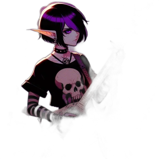 staff, weapon, mask, robot, pixel art, concept art, fantasy art, vaporwave transparent PNG cut-out