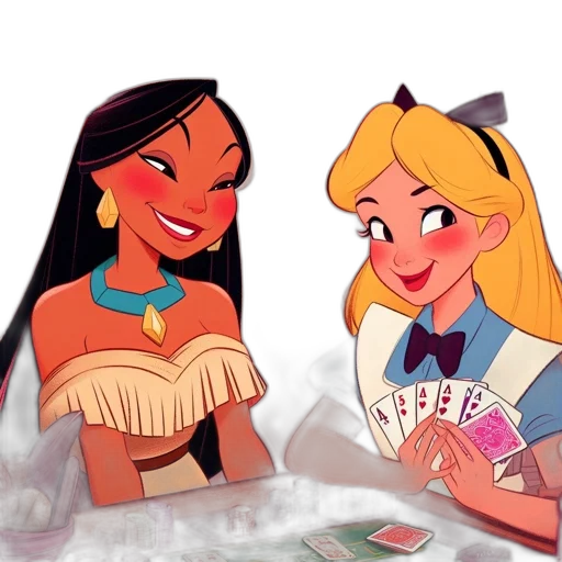 concept art, cartoon, comic book art, fantasy art, fire, two, animated, females transparent PNG cut-out
