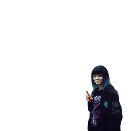 jacket, robot, staff, face, pixel art, vaporwave, anime, concept art transparent PNG cut-out