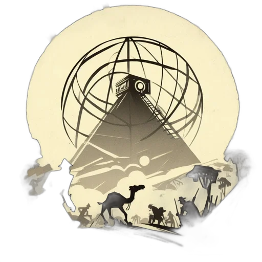 umbrella, mask, staff, hat, concept art, cartoon, fantasy art, outer space transparent PNG cut-out
