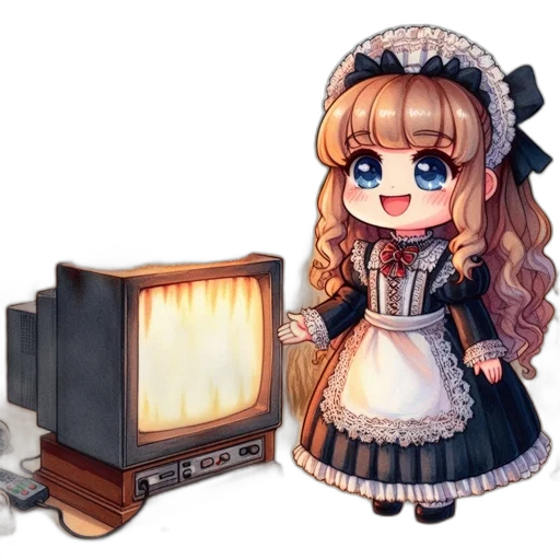 furniture, robot, weapon, staff, pixel art, anime, 3d render, concept art transparent PNG cut-out