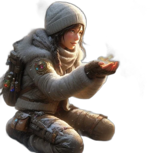 jacket, weapon, food, face, concept art, 3d render, fantasy art, photorealistic transparent PNG cut-out