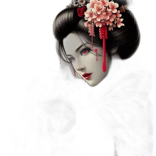 mask, photorealistic, fantasy art, concept art, pixel art, red, dark, monochrome transparent PNG cut-out