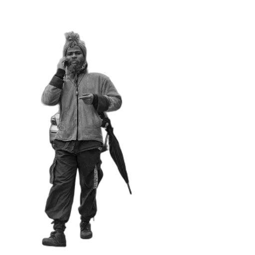 jacket, weapon, staff, sword transparent PNG cut-out