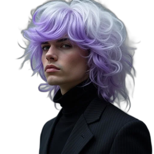 hair, face, jacket, hat, photorealistic, cyberpunk, vaporwave, concept art transparent PNG cut-out