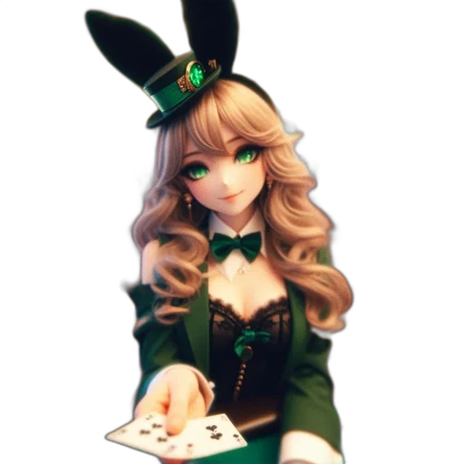 staff, hat, jewelry, dress, anime, fantasy art, pixel art, 3d render transparent PNG cut-out