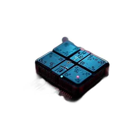 robot, crown, 3d render, cyberpunk, pixel art, vaporwave, blue, panasonic transparent PNG cut-out