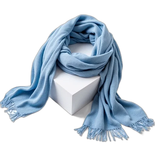 jewelry, 3d render, blue, pastel, monochrome, white, striped, scarf transparent PNG cut-out