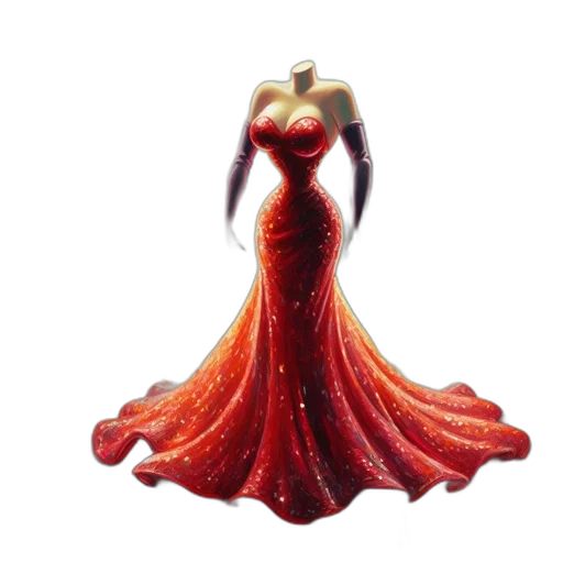 dress, crown, jewelry, creature, concept art, 3d render, fantasy art, photorealistic transparent PNG cut-out