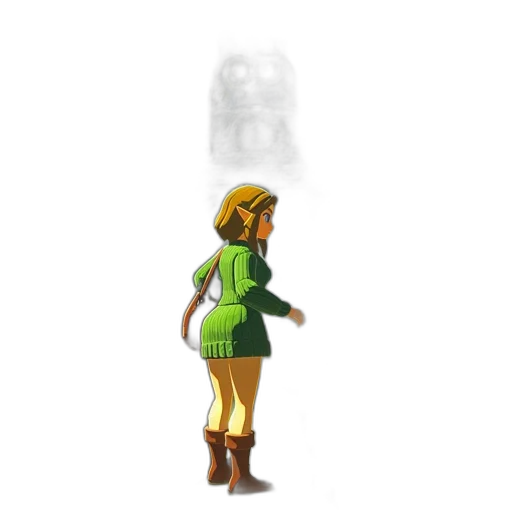 dress, mask, staff, creature, pixel art, concept art, 3d render, fantasy art transparent PNG cut-out