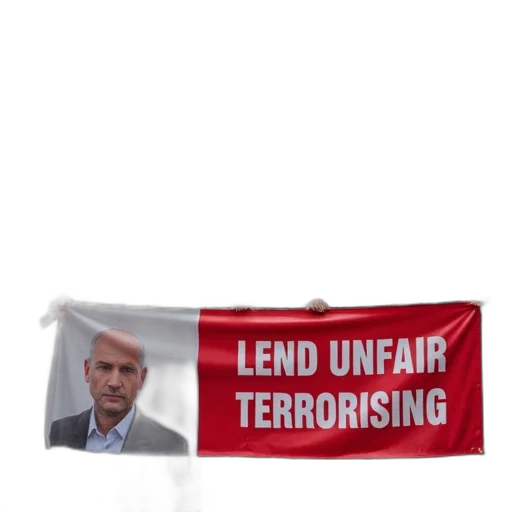 weapon, group, people, holding, signs, banners, slogans, against transparent PNG cut-out