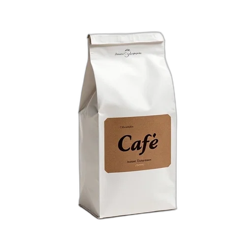 white, cardboard, box, brown, label, containing, word, caf transparent PNG cut-out
