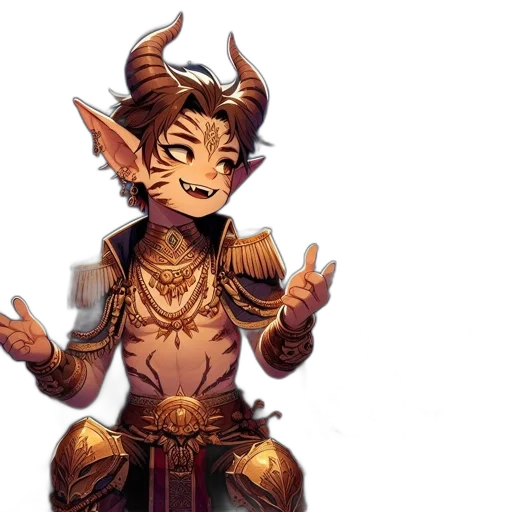 dragon, fantasy art, concept art, pixel art, 3d render, golden, elf-like, characters transparent PNG cut-out