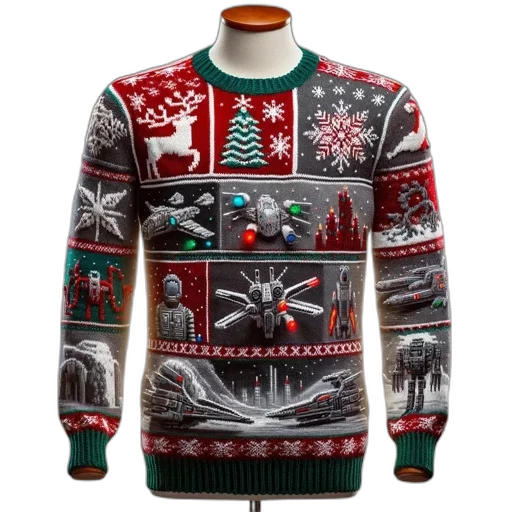jacket, intricately, patterned, knit, sweater, shades, red, green transparent PNG cut-out