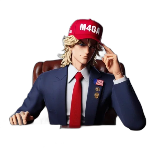 hat, staff, jacket, 3d render, concept art, anime, pixel art, animated transparent PNG cut-out