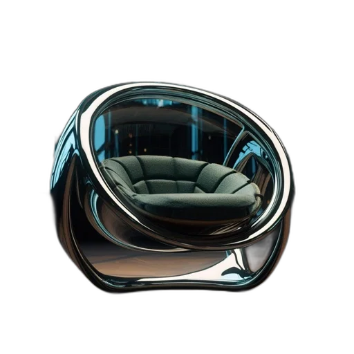 furniture, car, robot, mask, 3d render, concept art, photorealistic, futuristic transparent PNG cut-out