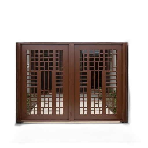furniture, building, 3d render, photorealistic, modern, metal, gate, geometric transparent PNG cut-out