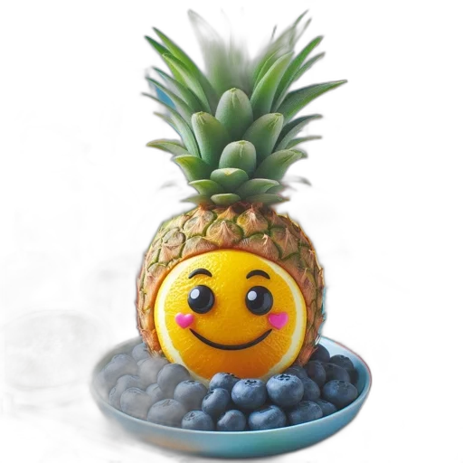 crown, food, creature, face, 3d render, photorealistic, concept art, pixel art transparent PNG cut-out