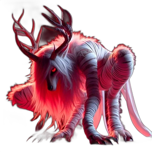 dragon, creature, animal, staff, concept art, fantasy art, watercolor, 3d render transparent PNG cut-out