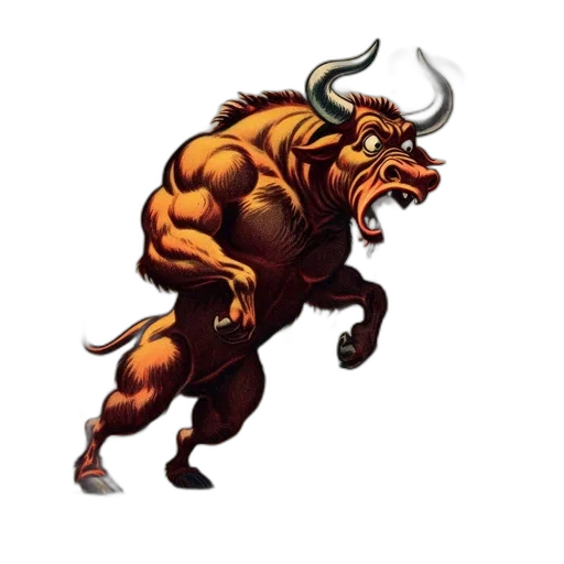 animal, dragon, concept art, comic book art, fantasy art, pixel art, colossal, bull transparent PNG cut-out