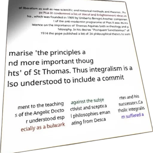 poster, text, about, integralism, including, references, pope, pius transparent PNG cut-out