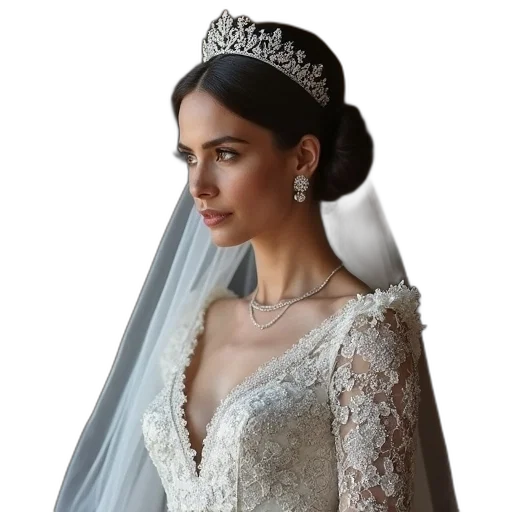 crown, jewelry, dress, hat, photorealistic, duchess, sussex, wedding transparent PNG cut-out