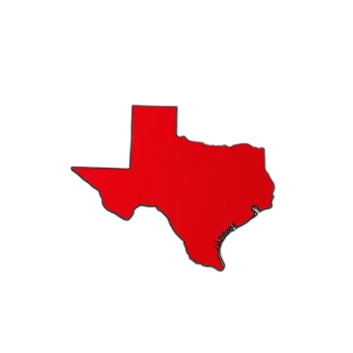 prairies, red, state, map transparent PNG cut-out