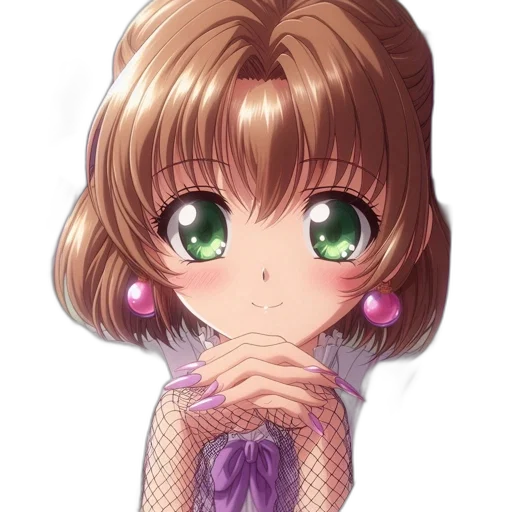 hair, dress, jewelry, staff, anime, cartoon, pixel art, fantasy art transparent PNG cut-out