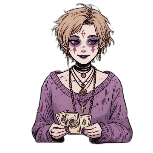 jewelry, mask, staff, pixel art, cyberpunk, vaporwave, concept art, dark transparent PNG cut-out