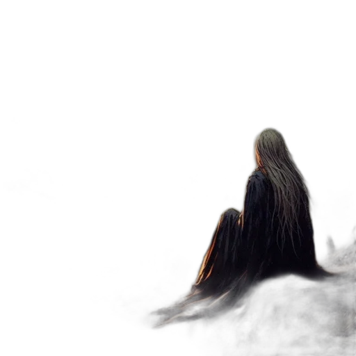 hair, creature, dragon, animal, concept art, fantasy art, photorealistic, watercolor transparent PNG cut-out